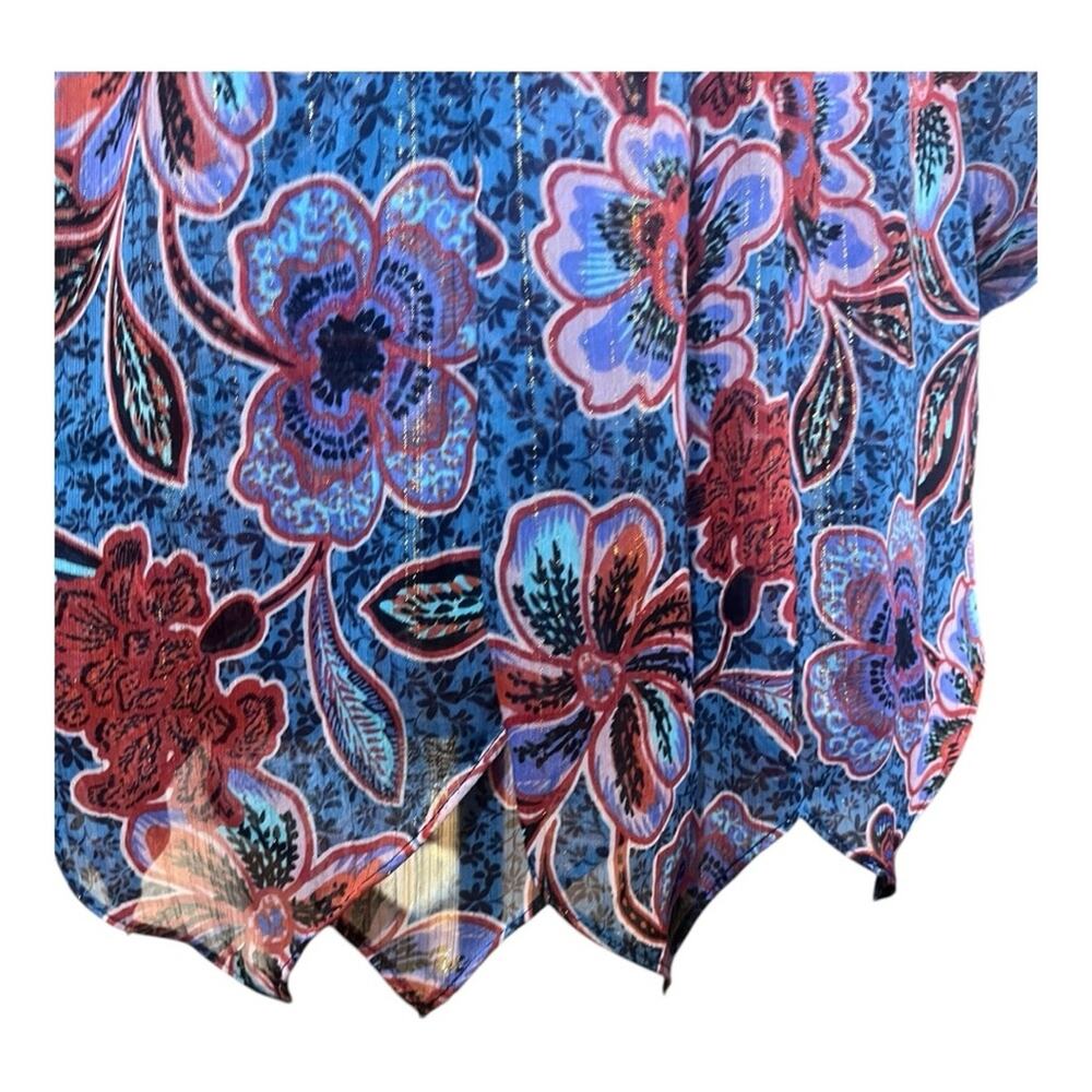 MISA LA Tara Cerulean Mini Dress XS NWT Fairy Ethereal Boho Handkerchief Hem - Picture 9 of 13
